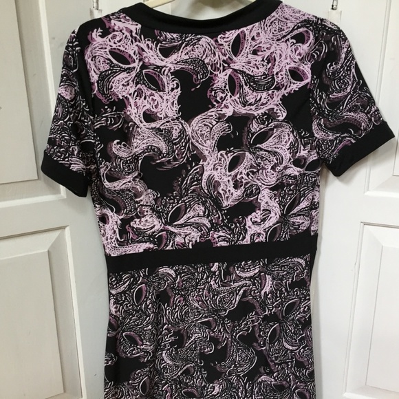 BGBGMaxAzria Purple & Black Paisley Dress - Picture 14 of 15